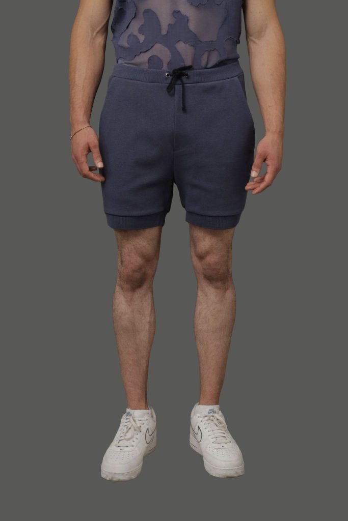 Cotton Rib Shorts With Drawstring Waist